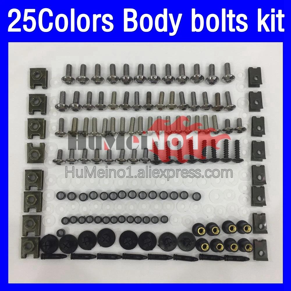 268ps Fairing bolts full screw kit For HONDA CBR250RR MC22 CBR 250RR 90 91 92 93 94 1995 1996 1997 98 1999 Body bolt screws Nuts