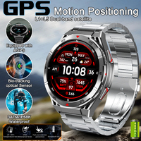 2025New GPS Smart Watch Built-in Compass Barometric Altimeter Watch AGPS Sports Fitness Tracker Voice Call Smart Bracelet 10 ATM