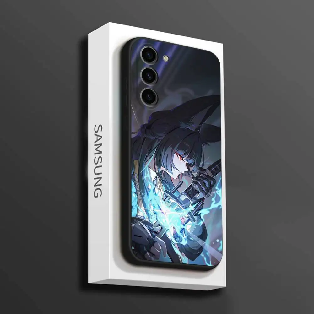 حافظة هاتف H-Hoshimi M-Miyabi ZZZ لهاتف سامسونج جالاكسي A 73,72,51,53,52,71,22,5G,Note,J7,8,9 غطاء أسود ناعم