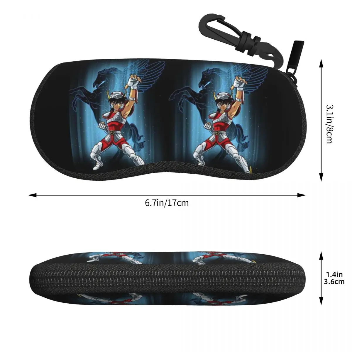 The Seiya Knights Merch Shell Glasses Case Portable Sunglasses Box Women Men Soft Eyeglass Bag Pouch