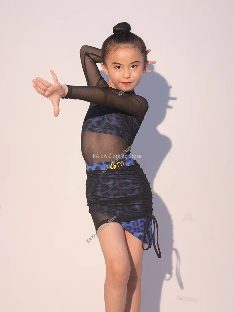 Standaard Samba Rumba Tango Latin Dansjurk Meisjes Kids Cha Salsa Dans Kleding Kind Wedstrijd Ballroom Dance Jurken