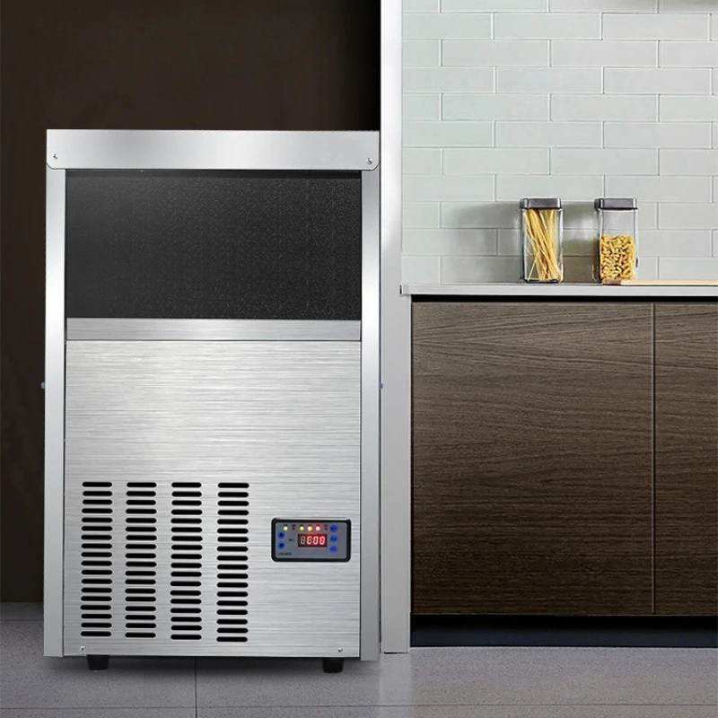 Large-scale Fully Ice Maker Automatic Machine Mobile Ice Maker Vending Exclusive Use Commercial Furniture Eismaschine ZYZBJ60