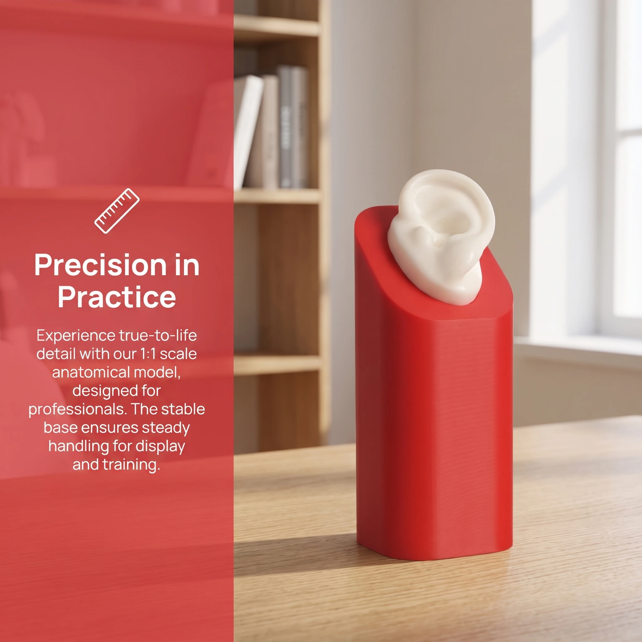 Hearing Aid Display High quality Stand Silicone Ear Model for Hearing Aids