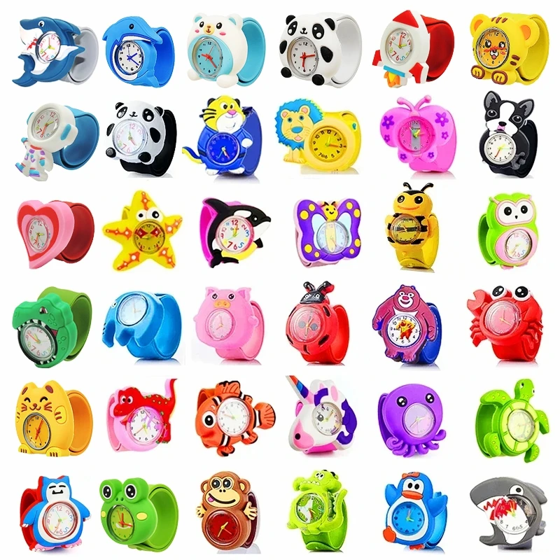 Girls Boys Simple and Exquisite Gift Children Watches Kindergarten Activity Party Gift Baby Learn Time Toy Cartoon Kids Watches