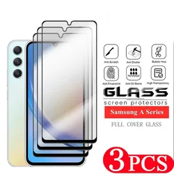 3Pcs 9D Cover for Samsung Galaxy A04 A14 A24 4G A34 A04E A04S A12 A13 A33 Tempered Glass A22 A23 A31 A32 Screen Protector Film