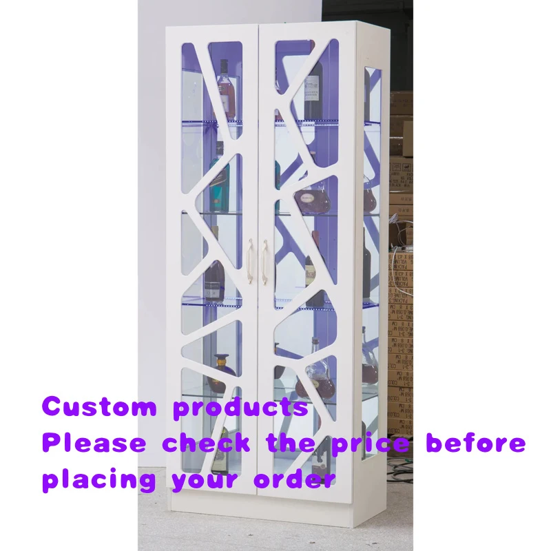 

custom.Modern Luxury Extendable Show Glass Door Wine Display Cabinets Home Furniture in Living Room Use