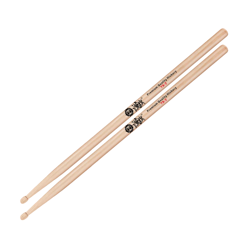 HUN 7A-2/2M Drumsticks Classical Series Sticks American Hickory Extended Length Natural Finish Jazz Drum Sticks for Drum Set