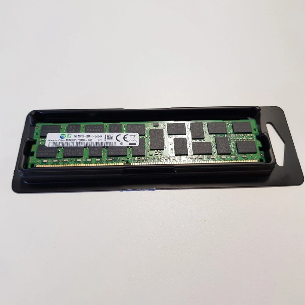 삼성 RAM 메모리 M393B2G70DB0-YK0, 16GB 2RX4 PC3L-12800R, DDR3L 1600, REG 서버용, 1 개