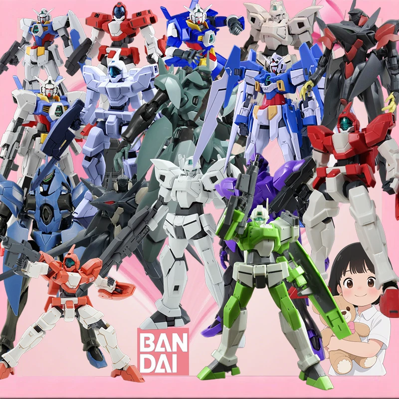 

Bandai Original GUNDAM AGE HG AGE 13 Adele, 14 G-Giant, 15 Zeydra, 16 Genoace II Figure Assembly Model Toys Gifts For Children