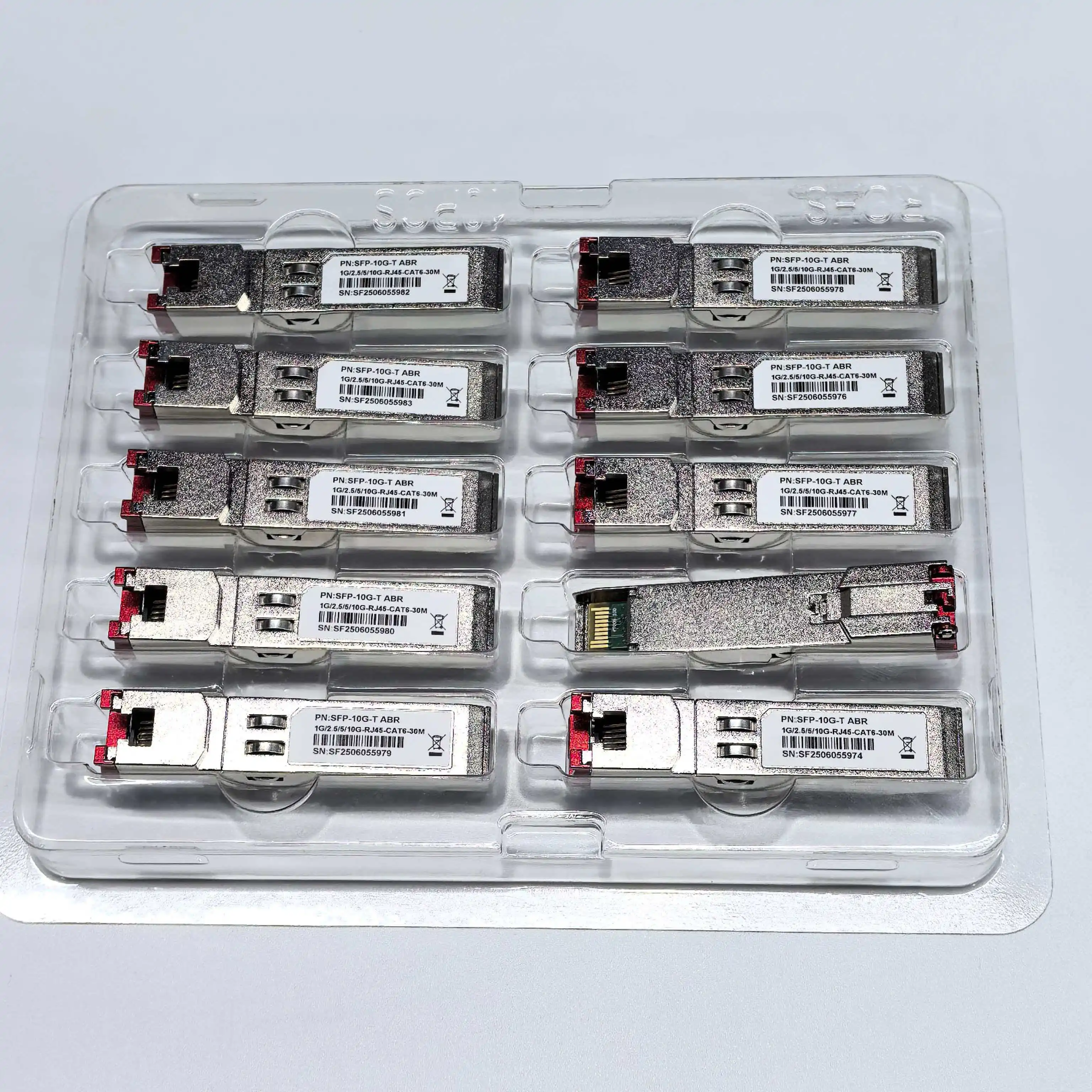 Porta elétrica rj45 10g sfp + ao transceptor do módulo de 10gbase-t 30m mikrotik s + rj10 SFP-10G-T 10gigabit ethernet rj45