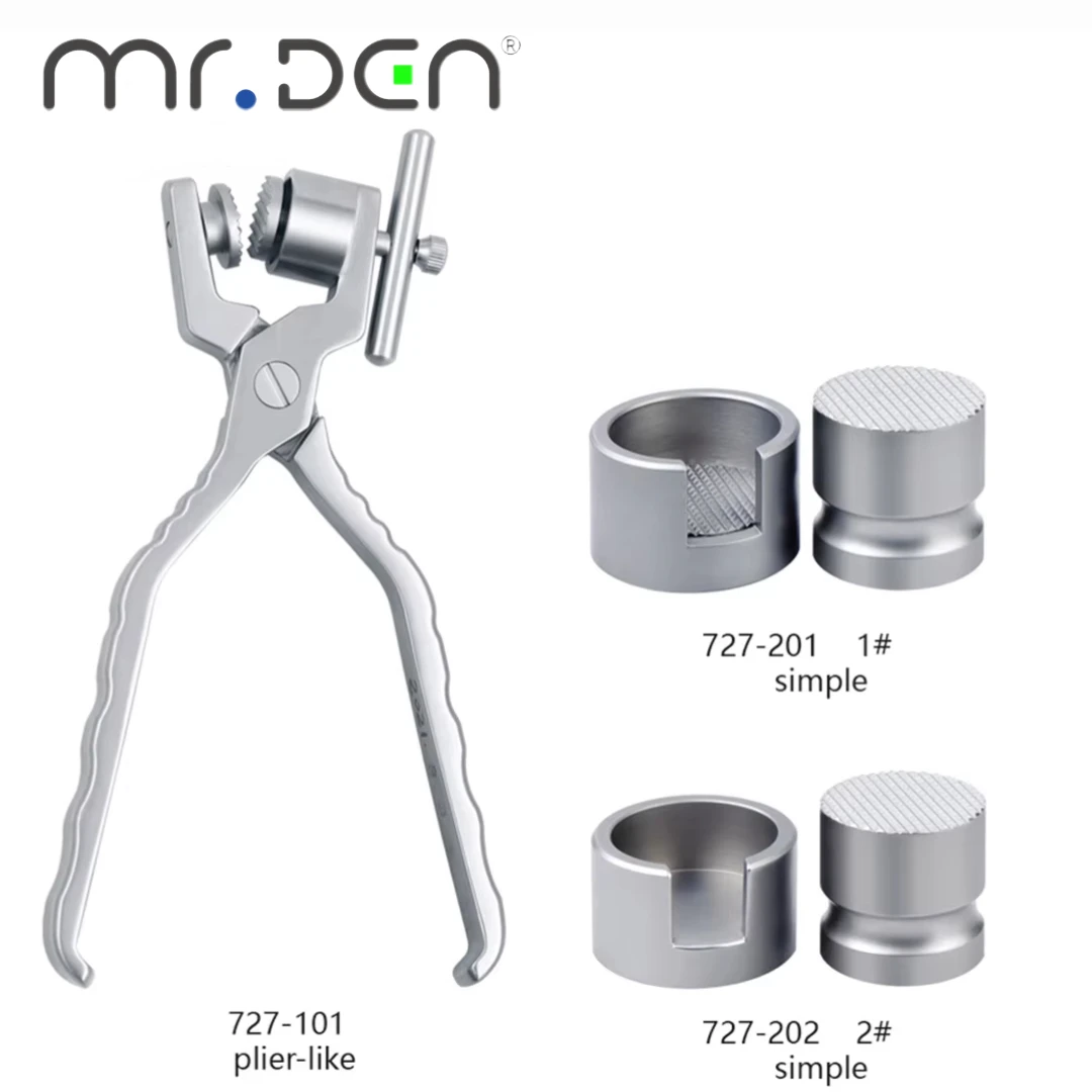 

1PC Stainless Steel Bone Crusher Mill Morselizer for Dental Implants Surgical Bone Grinding Instrument with Tooth Forceps