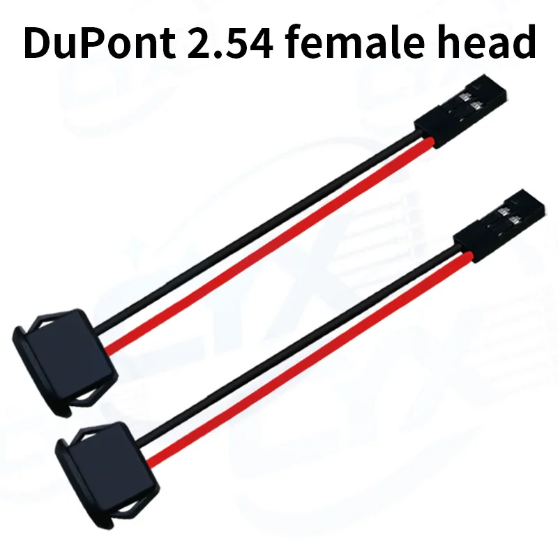 Conector de base hembra impermeable tipo C Du Bang 2,54, cable de soldadura de 2 pines, interfaz de carga, compresión directa, conexión de cabeza hembra