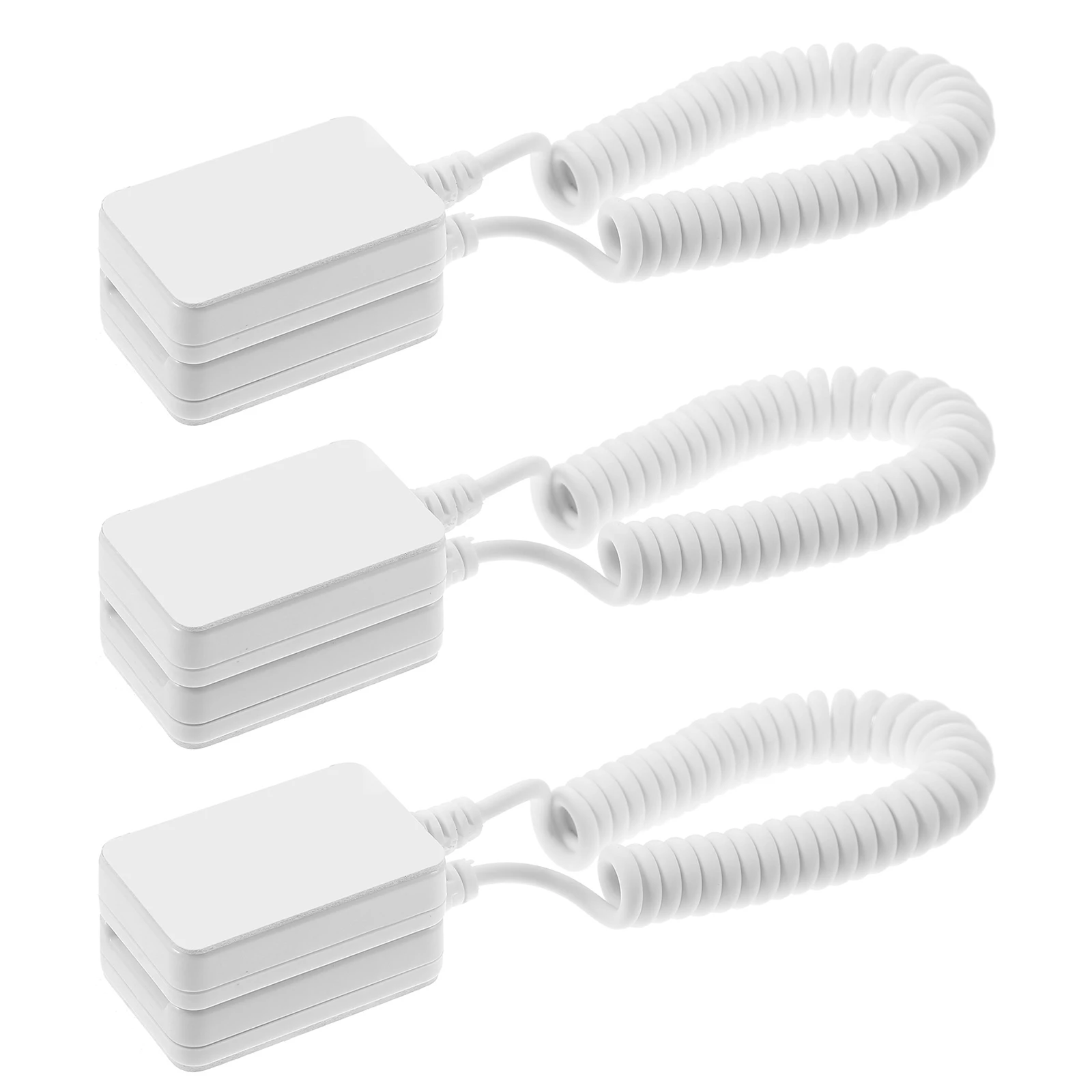 

3 pcs Control Tether Retractable Cable Adhesive Hook Phone Tablet Anti-Loss Cord Compact Safe Material Easy Install Remote