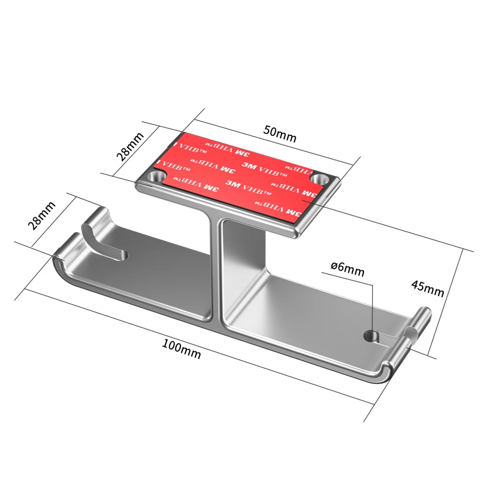 Stable Stand Storage Desk Headset Hanger Portable Double Hook Design Aluminum Alloy Multifunction Headphone Holder Head-mounted