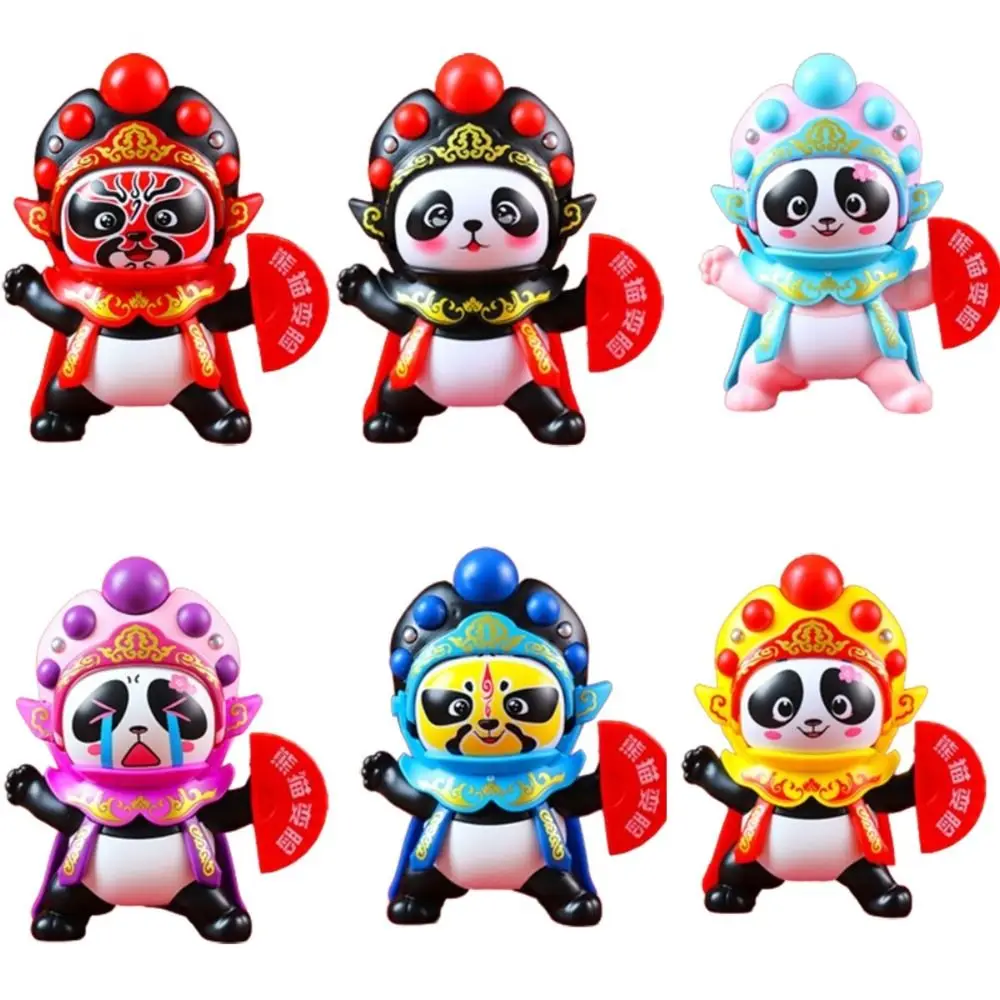 Sichuan Opera Sichuan Face Changing Doll Plastics Chinese Style Face Changing Panda Doll DIY Crafts 4 Facial Face Changing Toy