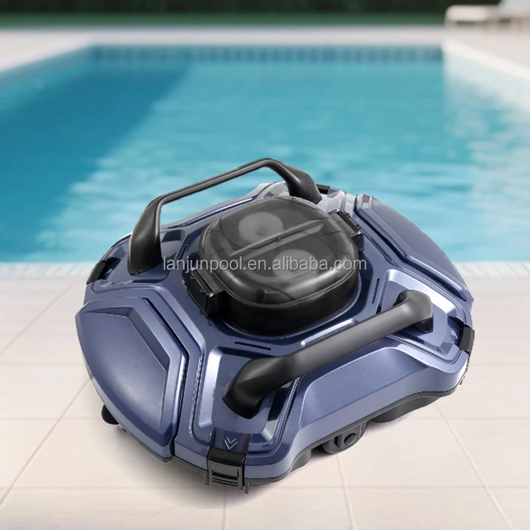 Compact Smart Pool Cleaning Robot Cordless Pool Floor Cleaner for Home Use