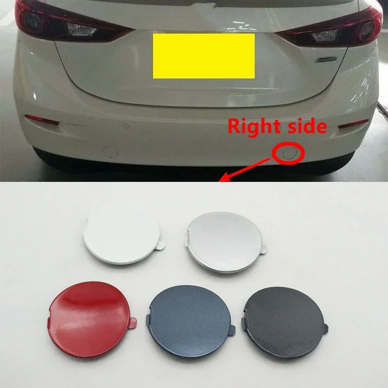 Car Accessories Rear Bumper Towing Hook Cover Right Side For Mazda 3 Axela Sedan 4 Door 2014 2015 2016 2917 2018 BHN150EK1