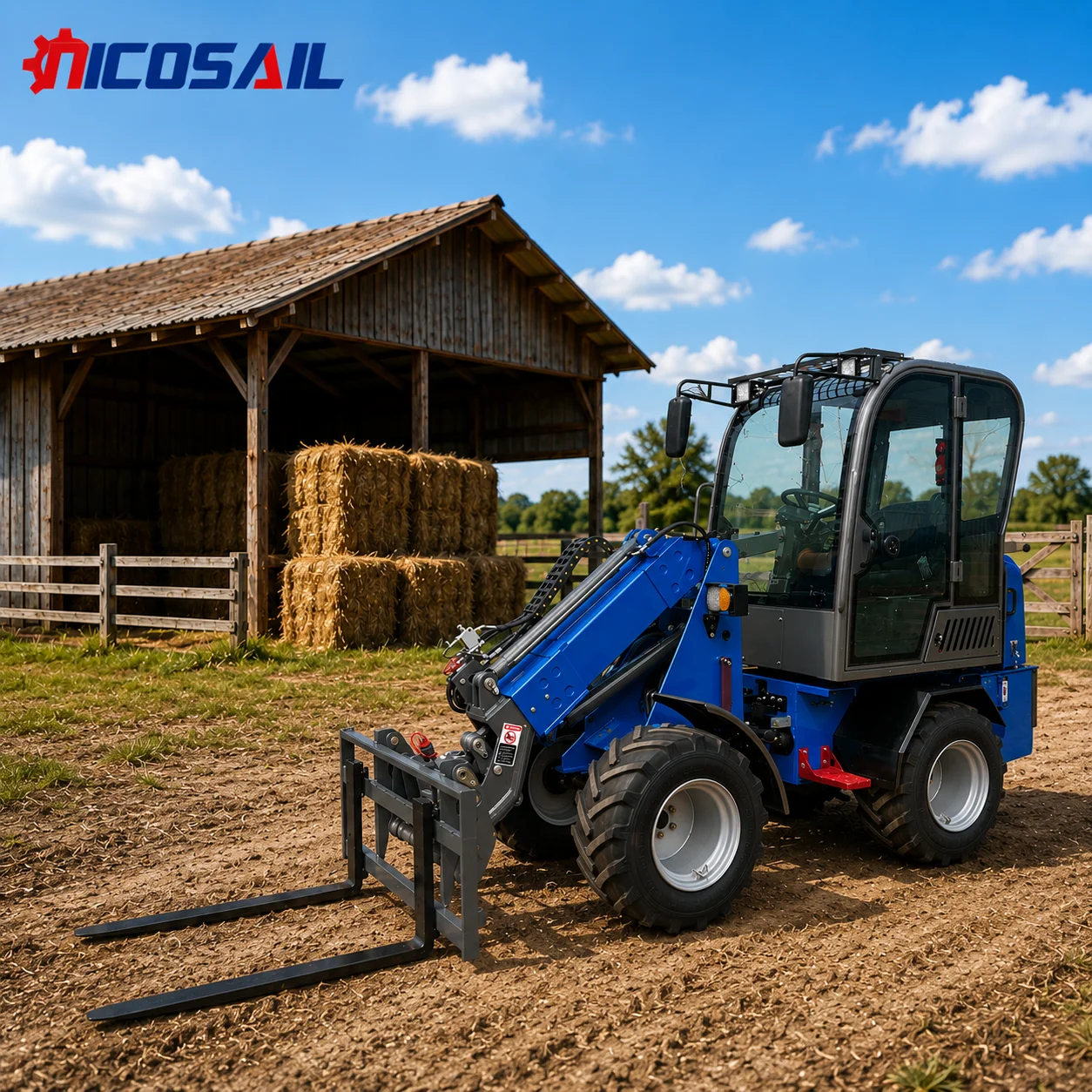 Euro 5 CE ZL918X Compact Telescopic Loader Hydraulic Wheel Machine Custom Available Options