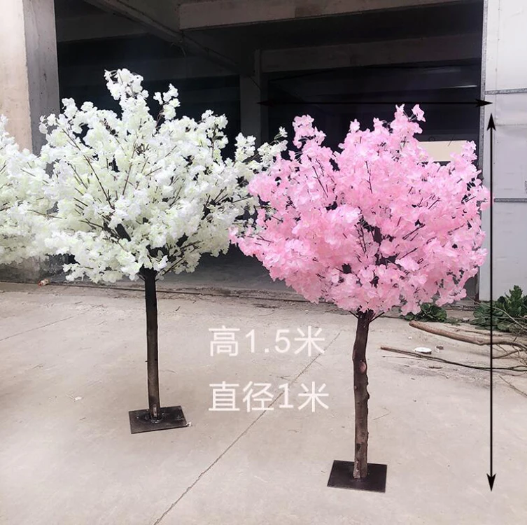 

Customized Large Fake Cherry Blossom Tree Indoor Outdoor Ornament Artificial Sakura Tree Cherry Blossom Tree Wedding Decoration