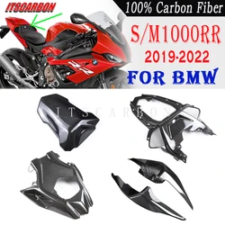 3K Carbon Fiber Motorcycle Accessories Rear Tail Seat Cover Fairing Kits For BMW S1000RR S1000 RR S 1000RR 2019 2020 2021 2022