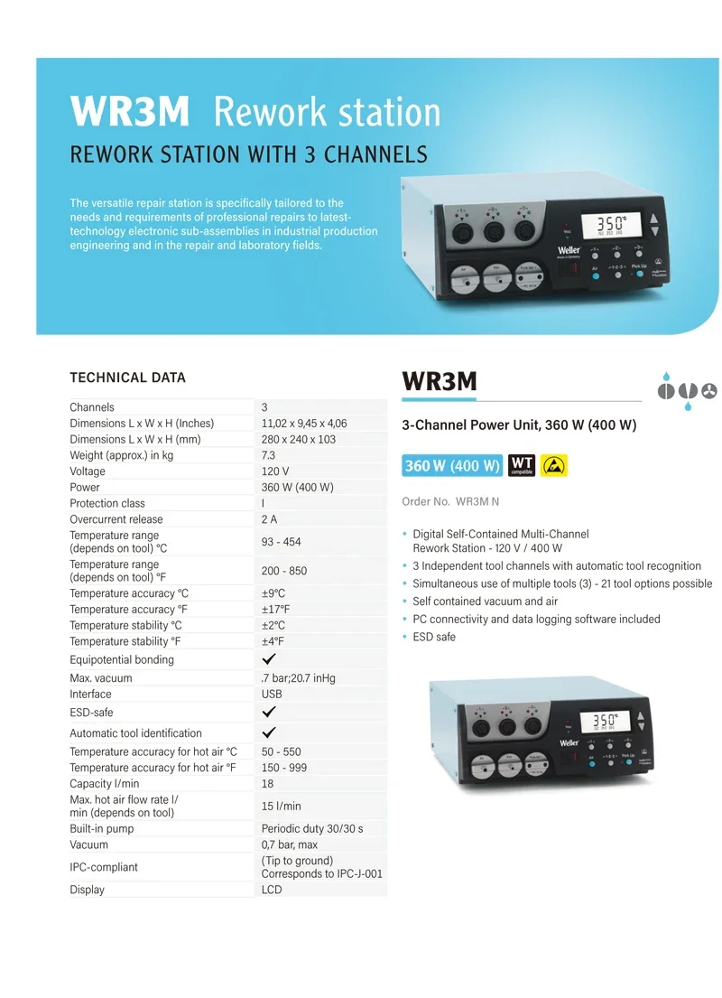 Weller WR3M Rework station