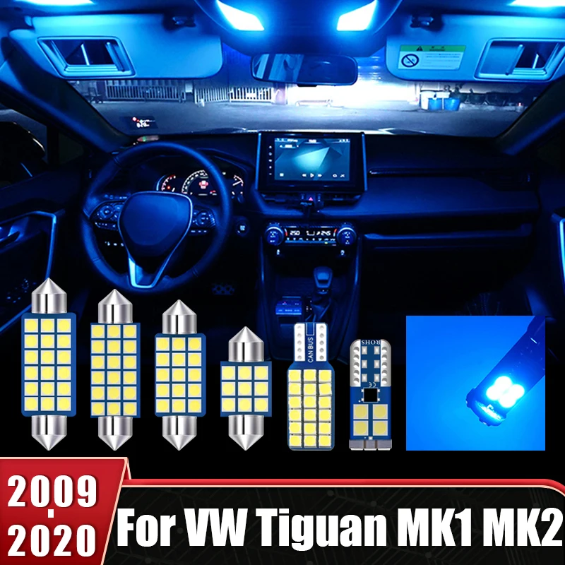 

For Volkswagen VW Tiguan 2 5N MK1 MK2 2009 2010 2011 2012 2013 2014 2015 2016 2017 2018 2019 2020 Car LED Bulbs Accessories