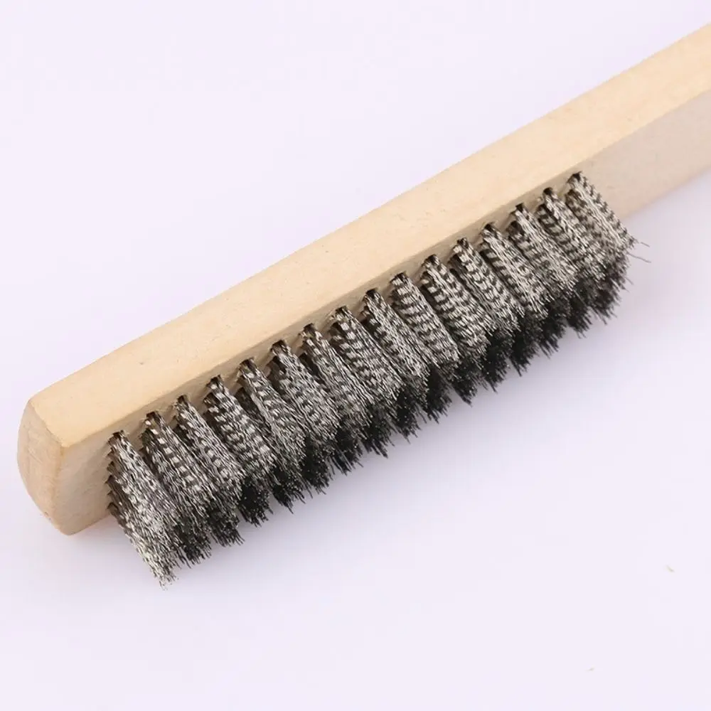 stainless steel wire brush Bodhi cleaning Wooden handle brush clean