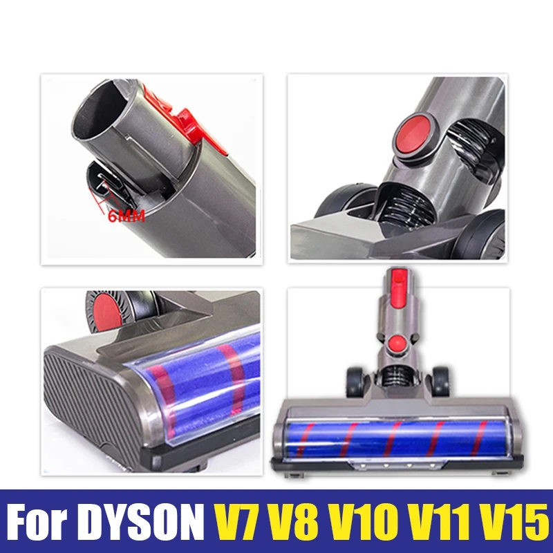 Direct Drive Cleaning Head For Dyson V7 V8 V10 V11 V15 Vacuum Cleaner For Short Pile Carpets & Hard Floors