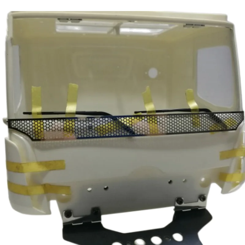 Metal Stainless Steel Explosion-proof Net for 1/14 Tamiya RC Truck Tractor for Benz Arocs 56352 3363 Tamiya Upgrade Accessories