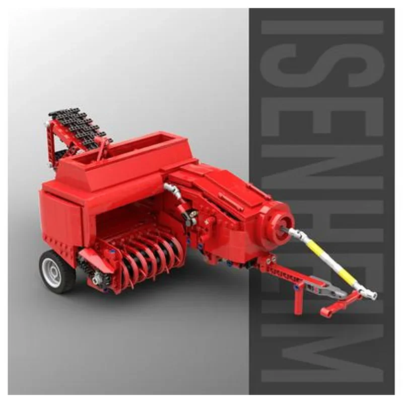 Classic Agricultural Machinery AP53 High Pressure Baler MOC-75779 1172pcs Building Block Toy Model Adult Children\'s BirthdayGift