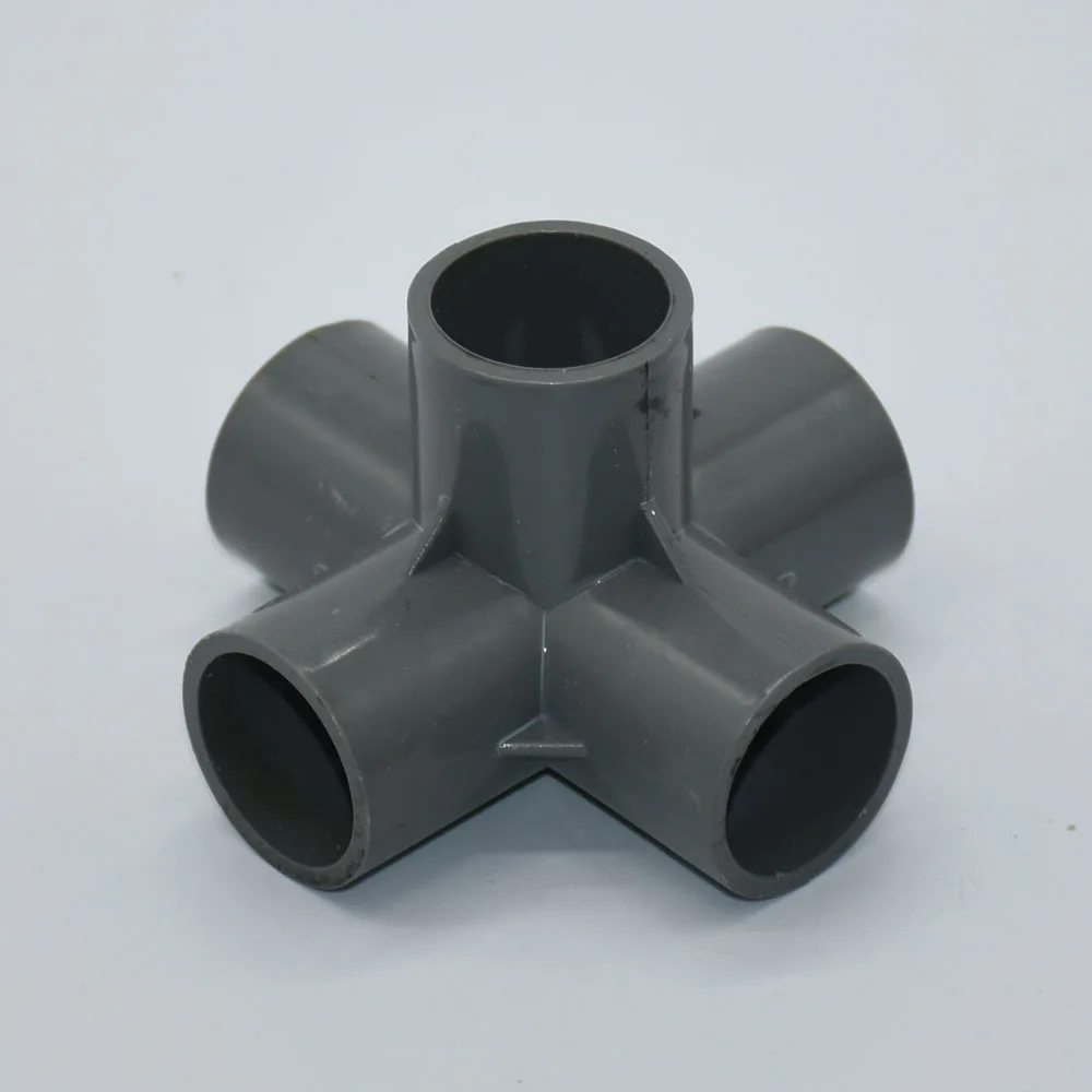 20/25/32mm PVC Connector 3/4/5-way Three-Dimensional DN15/20/25/40 Water Supply Pipe Fittings Coupler Plastic