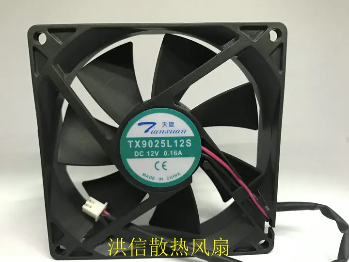 

TX9025L12S DC 12V 0.16A 90x90x25mm 2-Wire 90mm Cooling Fan