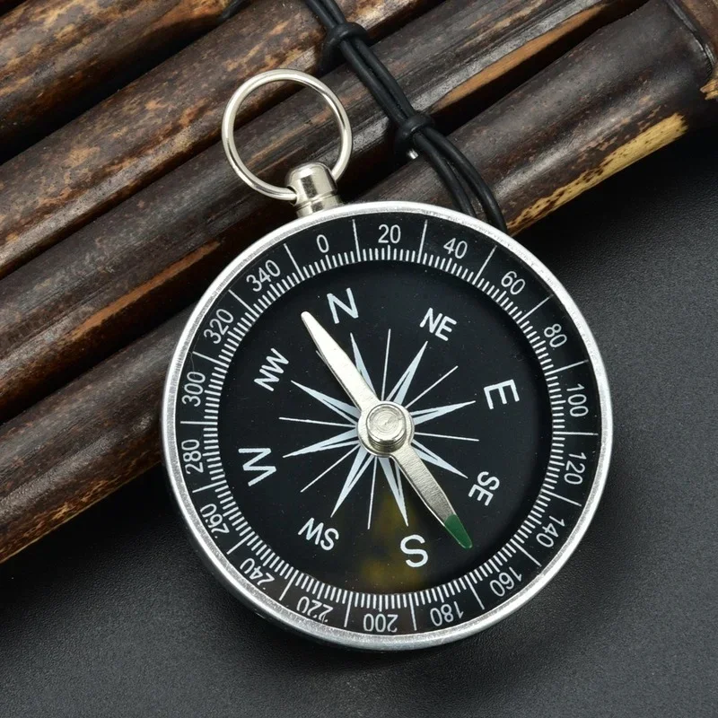 Portable Compass Aluminum Alloy Keychain Camping Trekking Hunting Hiking Survival Compass Navigation For Outdoor Activities