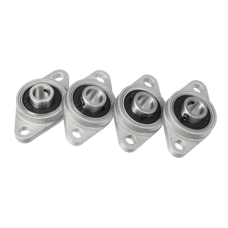 

4Pcs Kfl08 Pillow Block Bearing 8Mm Bore Diameter Zinc Alloy Rhombic Flange Bearing For Cnc