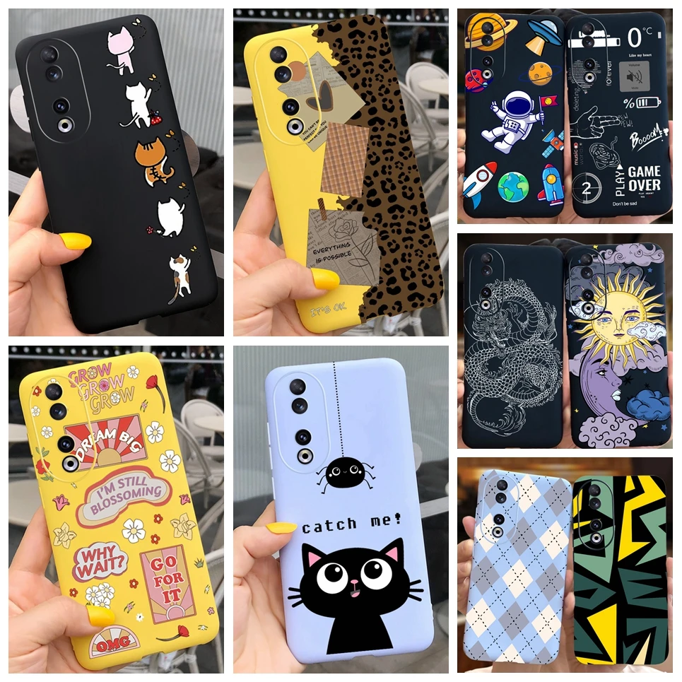 Soft Silicone Case For Honor 90 Pro Cases Huawei Honor 90 5G Back Cover Etui Hot New Fashion Child's Bumper For Honor90 90Pro