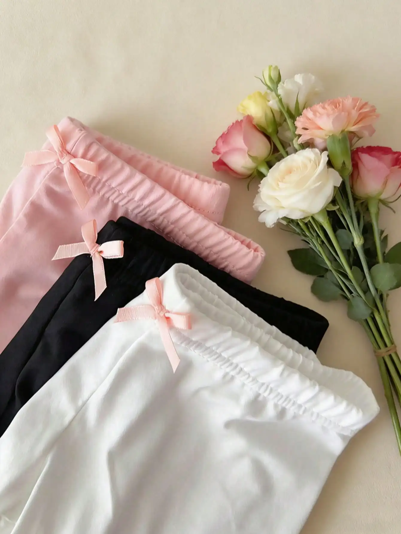 3-teilige Mädchen-Sicherheitsshorts aus Modal, 2–10 Jahre, Anti-Exposition-Shorts mit Schleifenverzierung für Freizeit, Strandtage, Partys und Prinzessinnen-Outfits – Detail 6