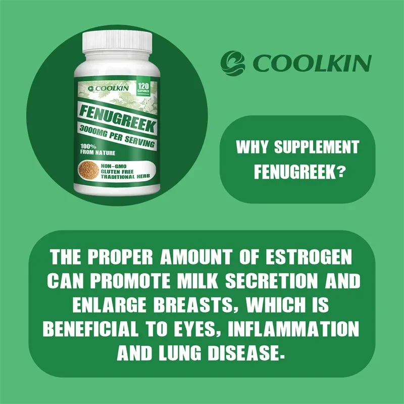 Fenugreek Capsules - Rich in Protein and Vitamins - Suitable for Breastfeeding Mothers, Helps Digestion, Weight Management