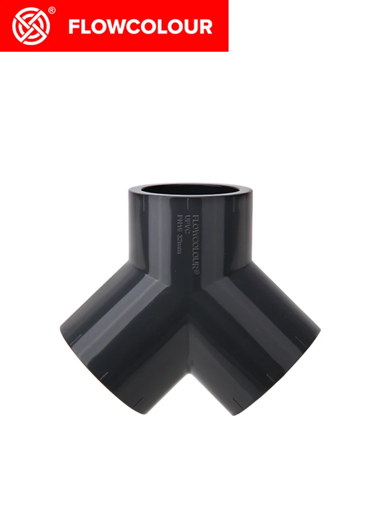 

Flow Colour Aquarium Y-Type True Wye Fitting UPVC DN15 DN50 industrial Standards Deposition for Marine Fish Tank Coral Reef
