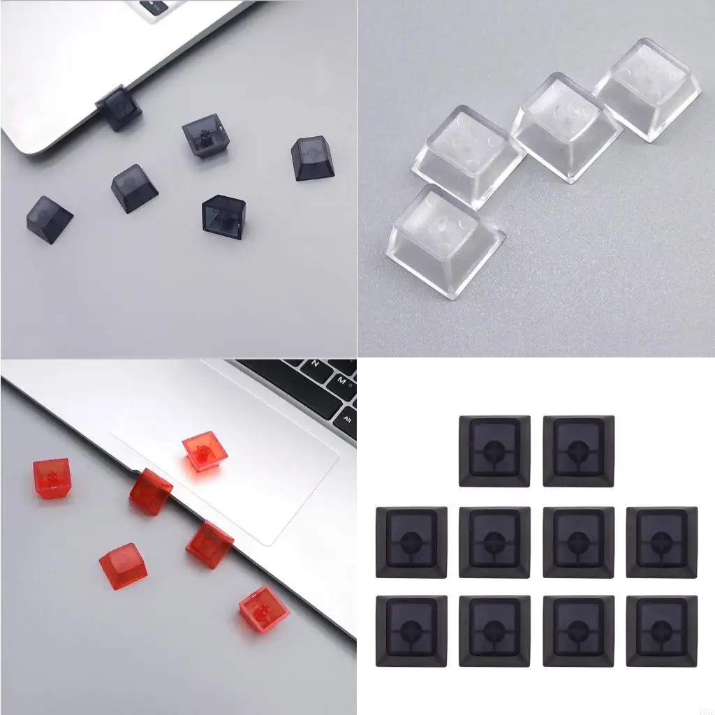 

4X7E Original Height Keycaps Matte Frosteds Texture NonEngraved Transparents Keycaps
