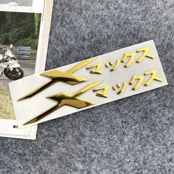 Nova etiqueta de decoração japonesa reflexiva para motocicleta, ouro brilhante, à prova d'água, para yamaha xmax 125 150 155 300, filme adesivo macio