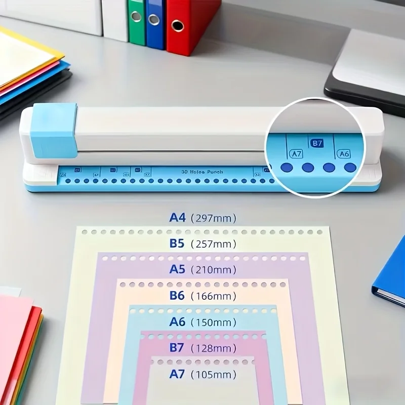 portable-30-holes-puncher-adjustable-position-paper-punch-machine-multi-size-notebook-binding-punch-for-school-office-stationery