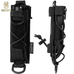 ONETIGRIS Flashlight Holster Molle Flashlight Holder for Belt Tactical Pouch Torch Linear Hand Tool Horizontal Carrying