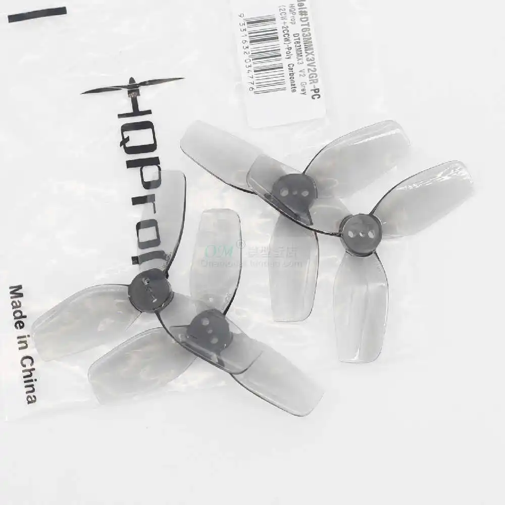 

2,5-дюймовый трехлопастной пропеллер FPV, маленький четырехосный круговой пропеллер BEE25, передний и задний пропеллер/опора HQ DT63MMX3