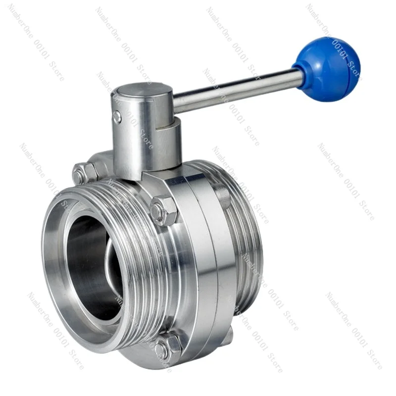 Manual Sanitary Butterfly Valve 304 Stainless Steel Clamp Butterfly Valve