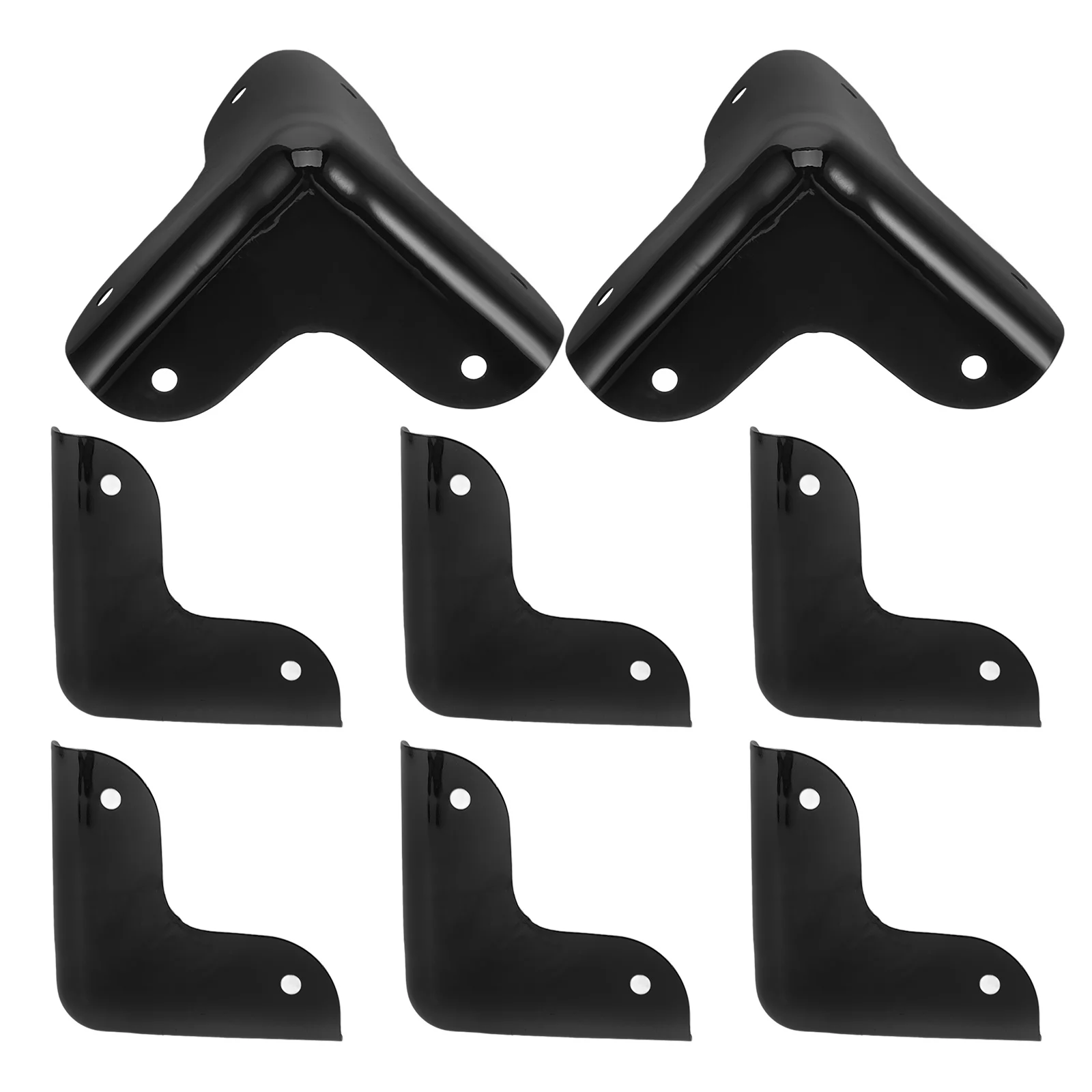8 Stück Metall-Eckenschutz, langlebige Taschen-Hardware, stilvolles Rundkopf-Design für Gepäck, Handtaschen, Rucksäcke, Metall-Eckwinkel