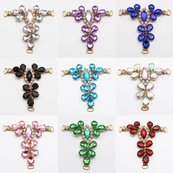 9-color New T-shaped Sandals Acrylic Rhinestonrs Link Buckle Handmade Women's Bikini Clothing Decoration Buckle