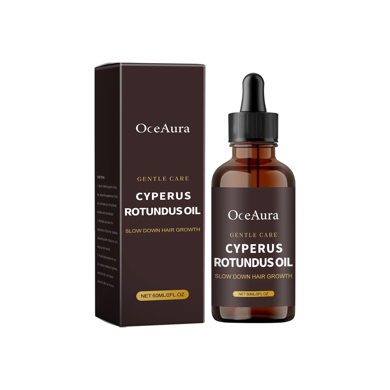 Inibisce la crescita dei capelli Olio di Cyperus Rotundus Depilazione indolore Rallentamento Ascelle Gambe Braccia Crescita dei capelli Nutrire Levigare la pelle levigante