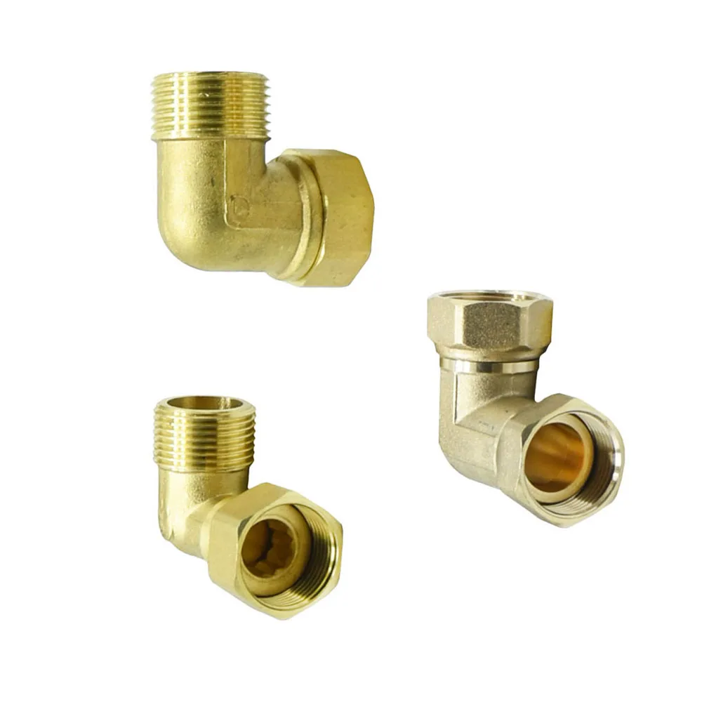 

Brass 3/4" 1" Male Female Thread Elbow Connector 90 Degrees Hose Fittings Tube connectors Rotate G3/4 G1 Water Joint