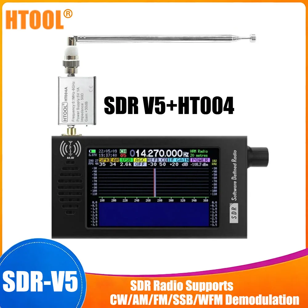 �y�Z�[�����z0.1-149MHz ?   SDR V5 ���W�I�f�W�^�������Z�g FM MW SSB CW HAM ���W�I��M�@�g�����V�[�o�[ DSP HT004 �M��������
