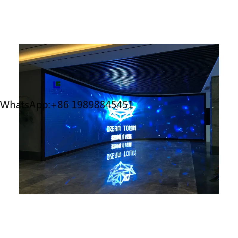 

Curved Modular Design Indoor LED Commercial Stage Rental LED Display Stage Party Church Background LED Display